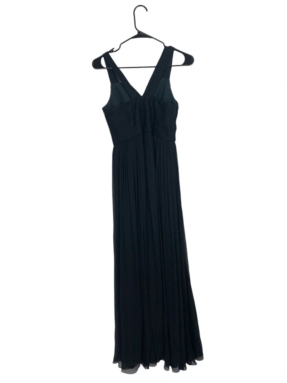 J.Crew black Anabel Long Dress chiffon silk size 2 petite